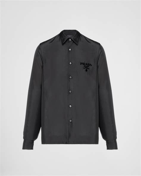 prada silk shirt mens|Prada men's shirts sale.